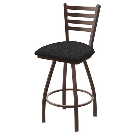 Holland Bar Stool Co 25" Swivel Counter Stool, Brnz Finish, Graph Coal Seat X410